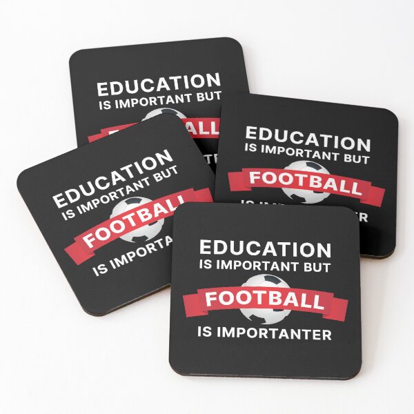 Item preview, Education is Important but Football is Importanter (White text) designed and sold by STUDIO-72.