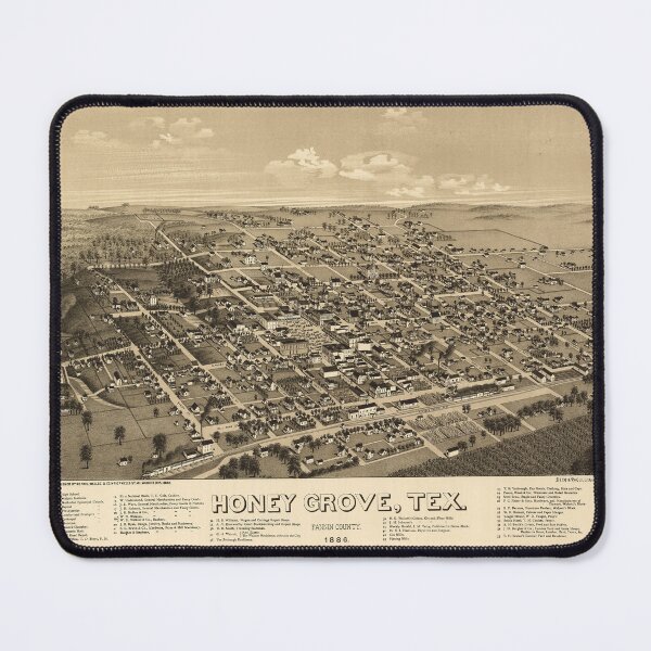 Item preview, Honey Grove, Texas (1886) designed and sold by allhistory.