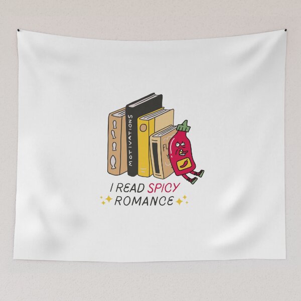 Item preview, I read spicy romance (white) designed and sold by mydoodlesateme.