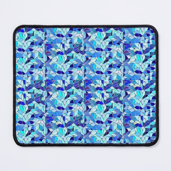 Item preview, Blue leaf pattern designed and sold by violethue.
