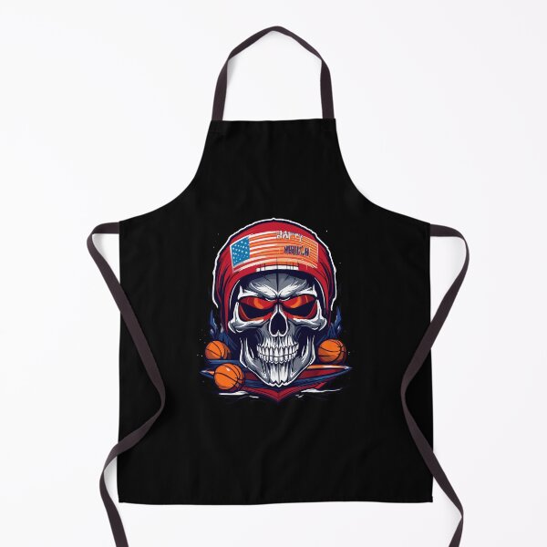 Artikelvorschau, Amerikanischer Basketballschädel mit Brillen in Halloween -Farben entworfen und verkauft von Grafixfun.