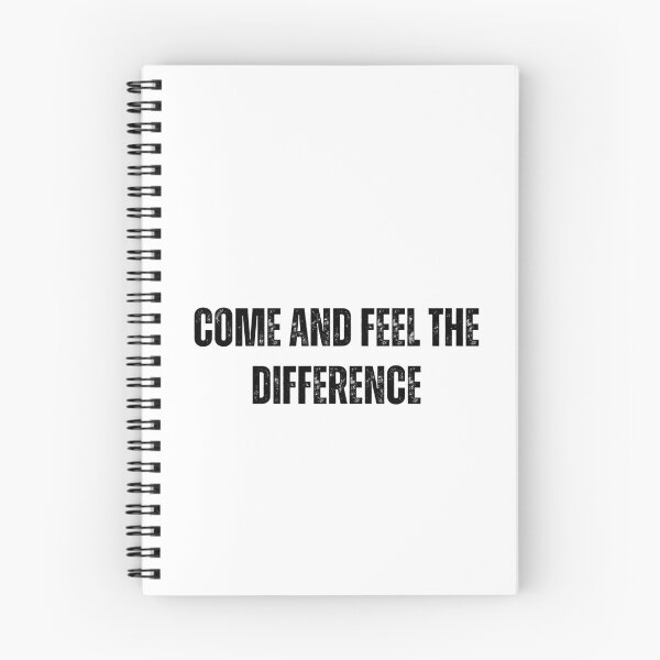 Item preview, come and feel the difference tshirt black and white quote tshirt designed and sold by Mindlimes.
