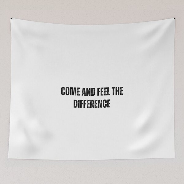 Item preview, come and feel the difference tshirt black and white quote tshirt designed and sold by Mindlimes.