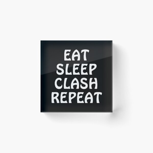 Item preview, Eat Sleep Clash Repeat Funny Gift designed and sold by Wanc Designs.