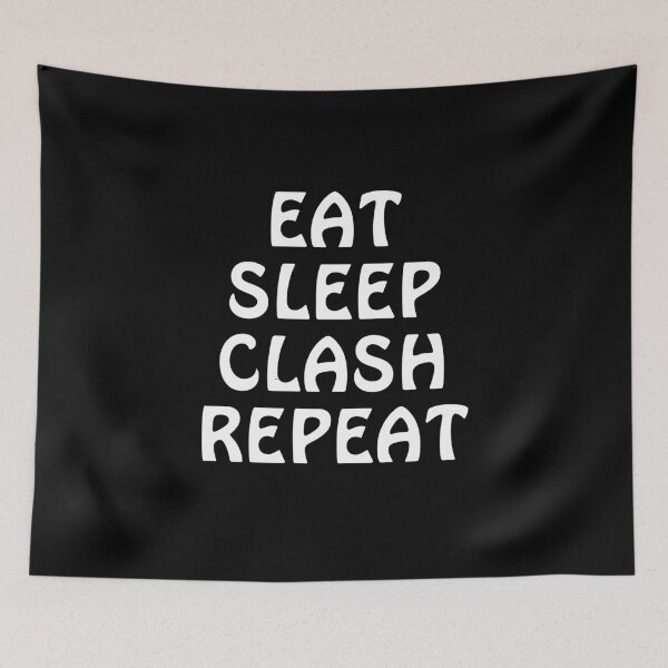 Item preview, Eat Sleep Clash Repeat Funny Gift designed and sold by Wanc Designs.
