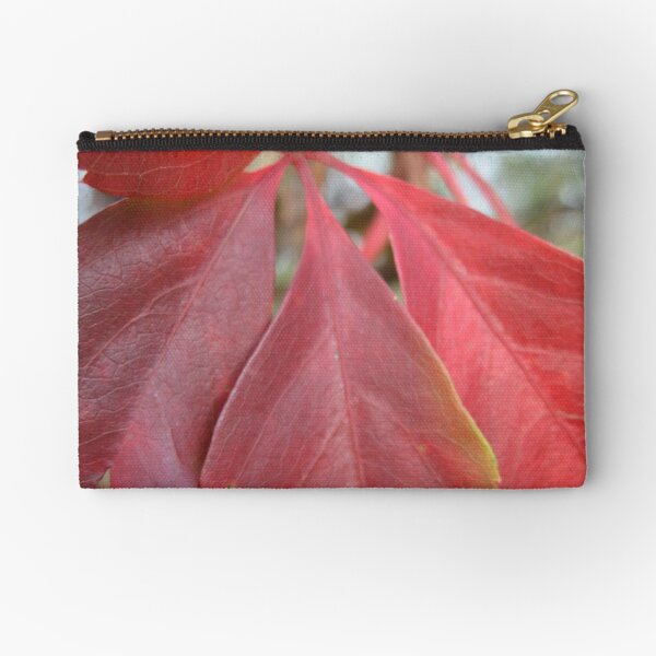 Leaf, red leaves Zipper Pouch