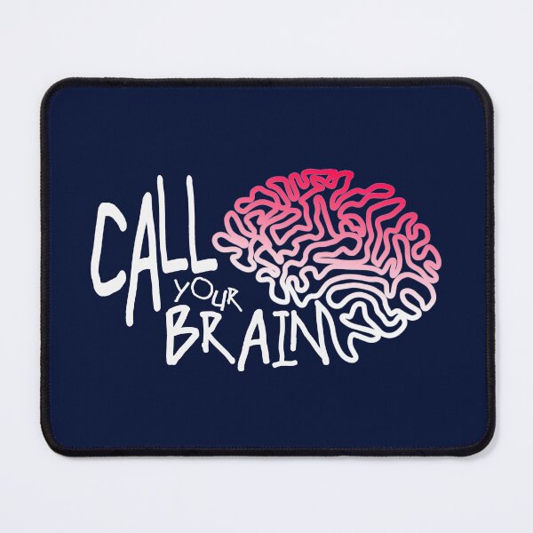 Item preview, CALL YOUR BRAIN trendy t-shirt, smart people, back to school, designs white designed and sold by NOURLANDART.