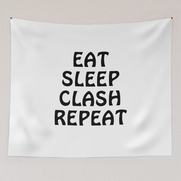 Item preview, Eat Sleep Clash Repeat Funny Gift designed and sold by Wanc Designs.