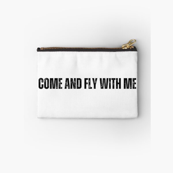 Item preview, come and fly with me me tshirt black and white quote tshirt designed and sold by Mindlimes.