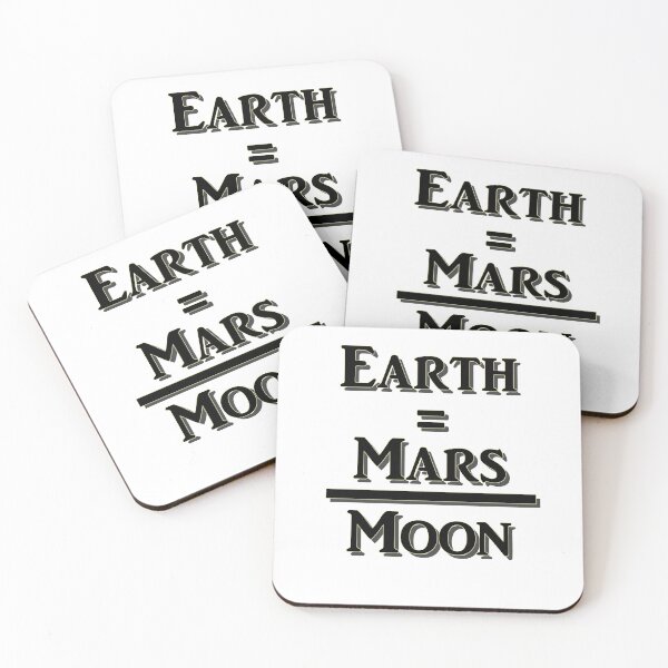 Item preview, Earth Equals Mars Over Moon designed and sold by Phatzoot.