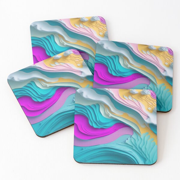 Item preview, Pastel topographic map designed and sold by melridger.