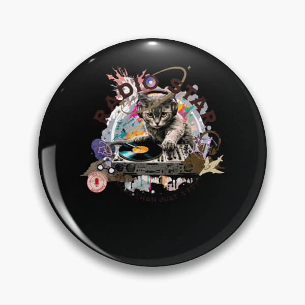 Item preview, Cat radio star DJ proved animal designed and sold by SolaineHenrich.