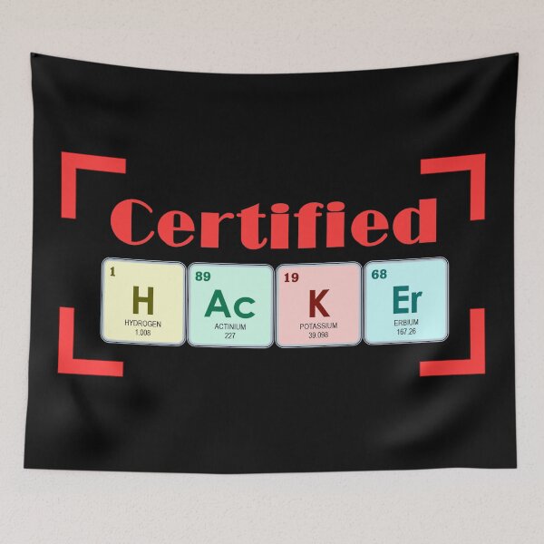 Item preview, Certified Hacker | Periodic Table designed and sold by the-krisney-way.