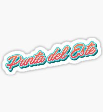 Punta del Este Typography Sticker