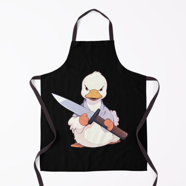 Item preview, Duck with a Big Knife Black Merch Design designed and sold by ZEESDESIGN.