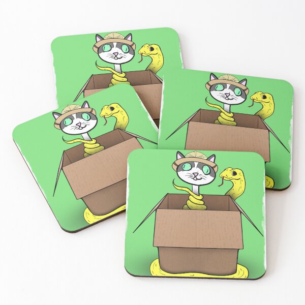 Item preview, explorer jungle cat in box  designed and sold by kon7.
