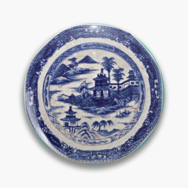 Item preview, Octagonal Willow Pattern Plate 2 designed and sold by ViscountBlip.