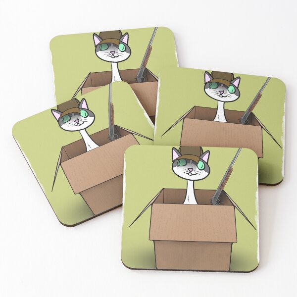 Item preview, hunting cat in box  designed and sold by kon7.