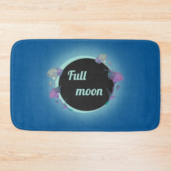 Item preview, Full moon and flowers designed and sold by ivorry.