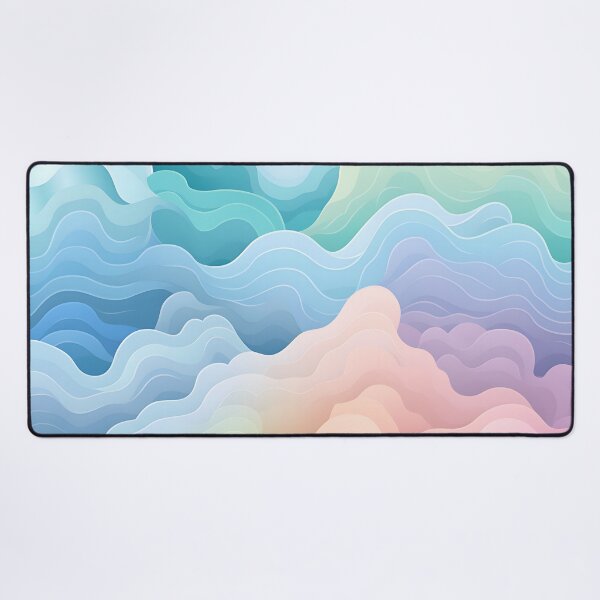 Artikelvorschau, Pastel Rainbow Clouds Pattern entworfen und verkauft von Digi-Artsy.