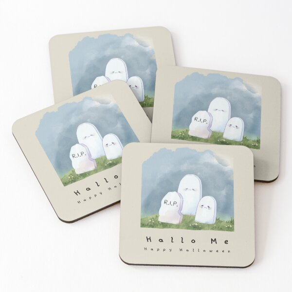 Item preview, Hallo Me: Kawaii Night Graves a Soft Watercolor Tribute to Friendships Beyond designed and sold by anyBooks-Studio.