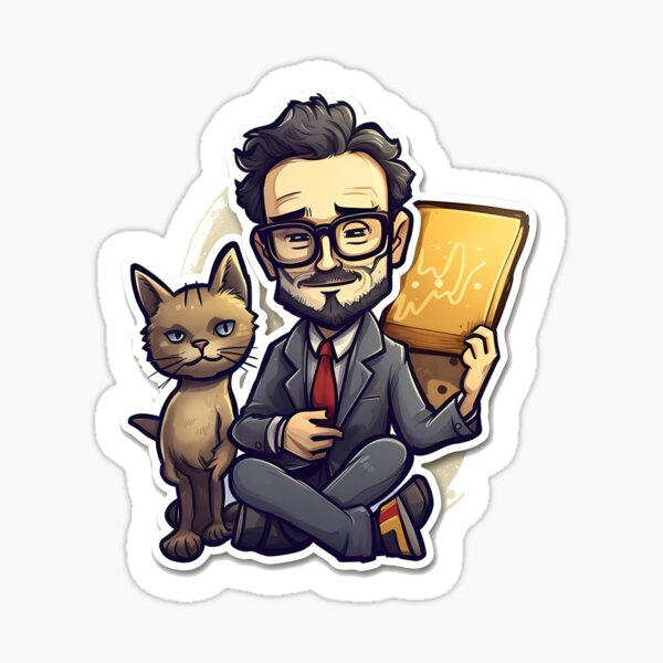 Artikel-Vorschau von Schrödinger und seine Katze, designt und verkauft von titanosdesign.