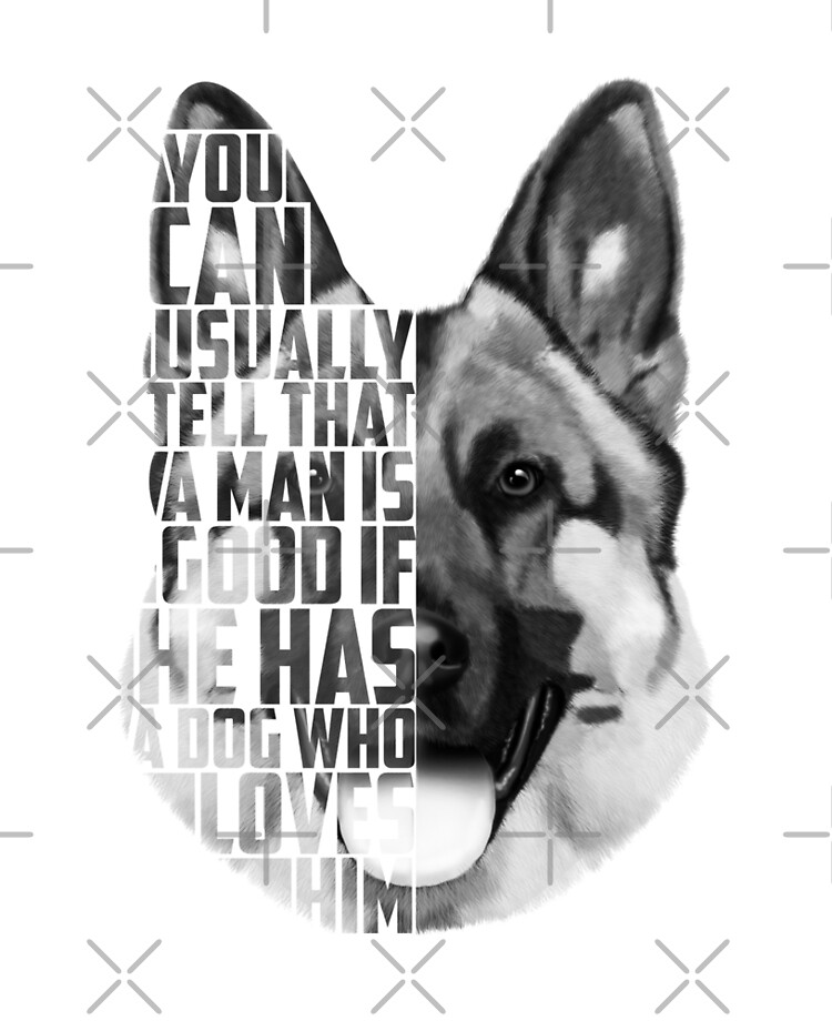 Coque Et Skin Adhesive Ipad Portrait De Texte De Berger Allemand Art De Berger Allemand Citation De Berger Allemand Citations De Chien Par Romandigitalart Redbubble