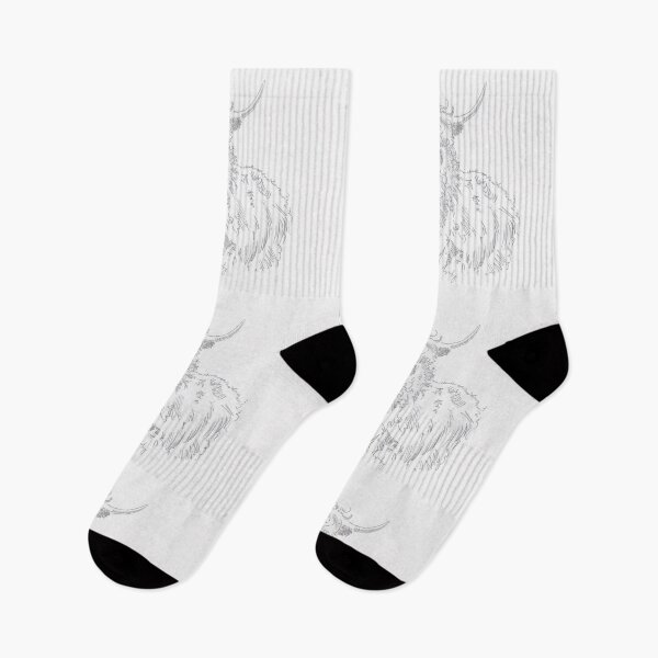 Item preview, Highland Cattle Cows With Horns Drawing designed and sold by MikeJory.