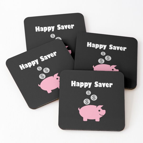 Item preview, Happy Saver Hucha y Monedas Color Oscuro designed and sold by TinyStarAmerica.