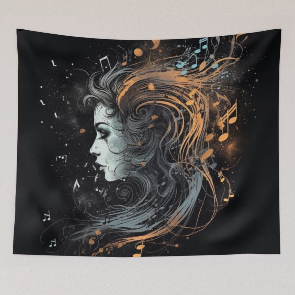 Item preview, Music in Her Soul, Notes of Beauty, Tee Gift designed and sold by Terry-Salsa.