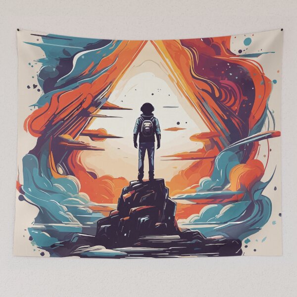 Item preview, Otherworldly backpacker  designed and sold by InkElemental.