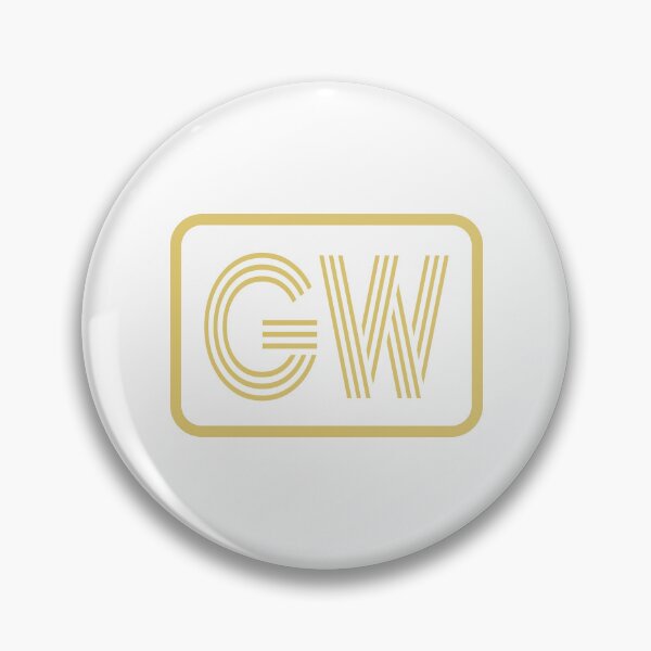 Item preview, GW Initials Gold Geometric Letters designed and sold by Jeallan Designs.