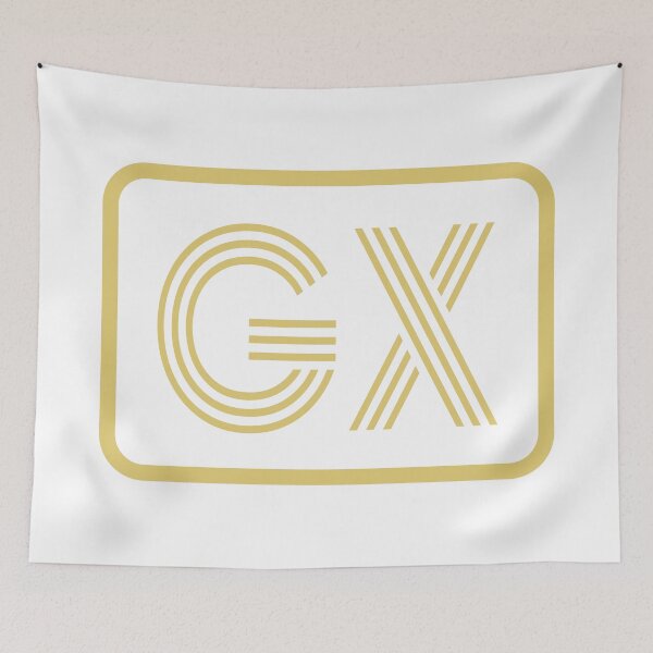 Item preview, GX Initials Gold Geometric Letters designed and sold by Jeallan Designs.