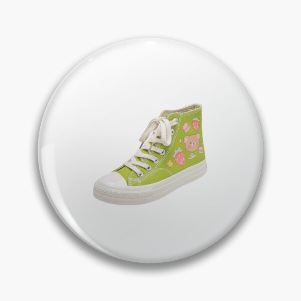 Item preview, zapato kawaii verde designed and sold by Silly Stickers Etc..