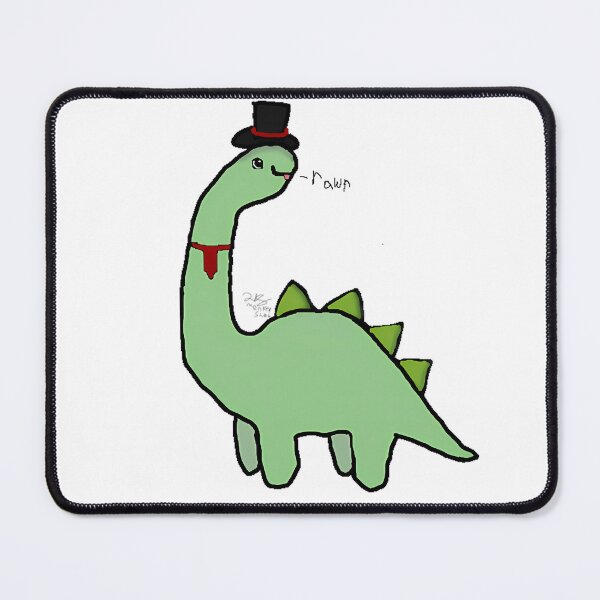 Item preview, Cute brontosaurus with a Top hat designed and sold by Monkeyshab.