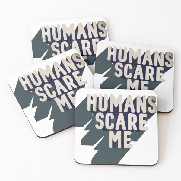 Item preview, Humans scare me , crazy plane lady Tiffany Gomas designed and sold by TickleCorp.