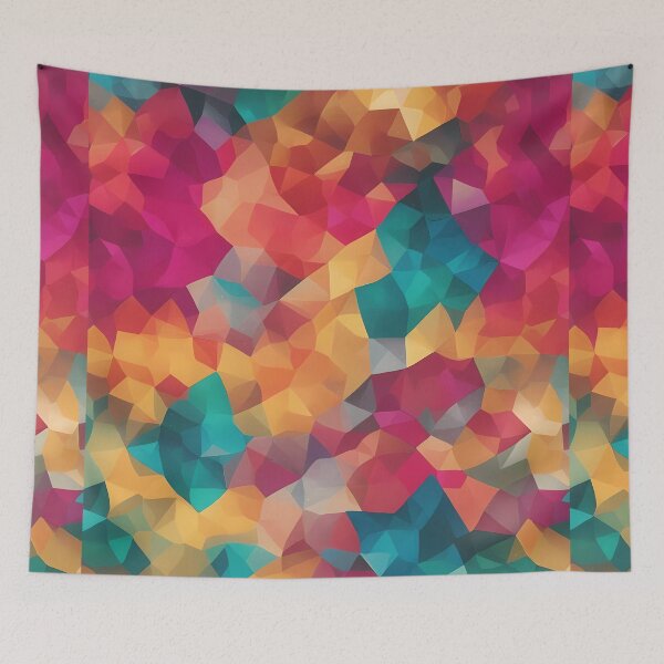 Aperçu de l'œuvre modèle de kaléidoscope de cubes créée et vendue par Omarupattern51.