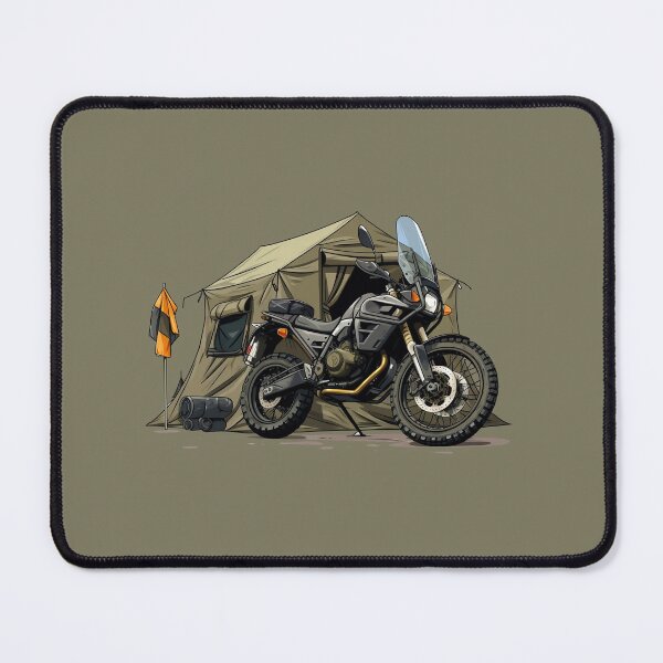 Item preview, Motorcycle Camping - Digital Art - Outdoor Sticker Series 1 | WanderUpNorthCo. designed and sold by WanderUpNorth.