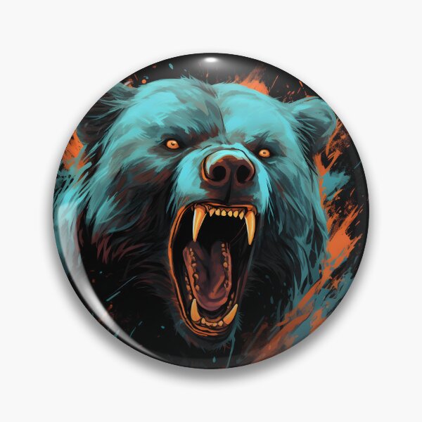 Item preview, Roaring grizzly bear  designed and sold by Trendy-Artistry.