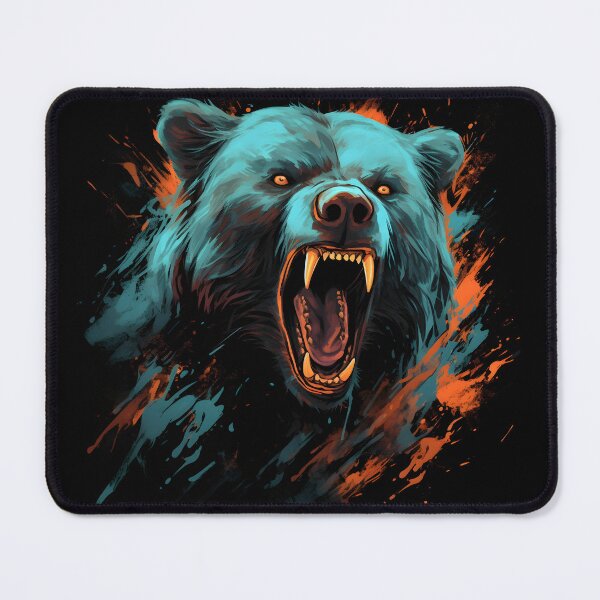 Item preview, Roaring grizzly bear designed and sold by Trendy-Artistry.