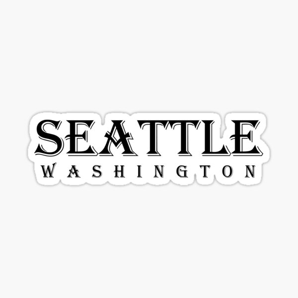 Seattle, Washington ALGERIAN STANDARD Sticker