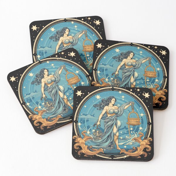 Item preview, Aquarius Astrology Water Bearer Sign designed and sold by Isabella Martinez.