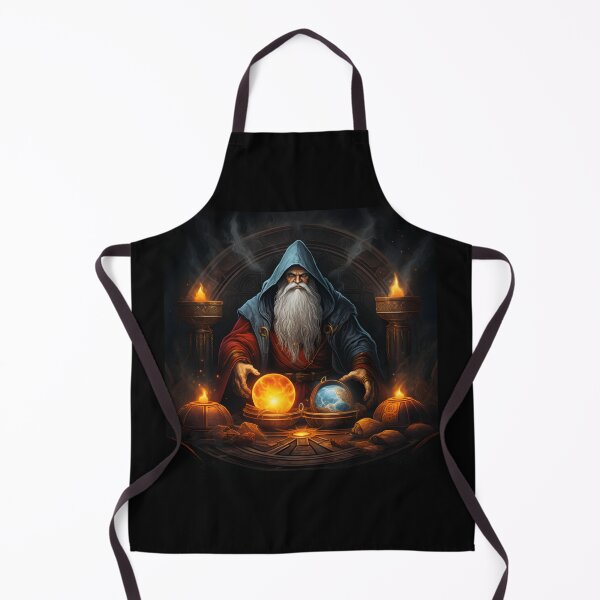 Artikelvorschau, Ein alter Zauberer mit blauen und roten Kugeln entworfen und verkauft von John-NW-Shop.