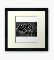 Classic Acoustic Guitar T-Shirt Framed Print