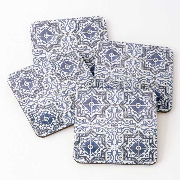 Item preview, Rose Like Traditional Blue Tile From Lisbon designed and sold by for91days.