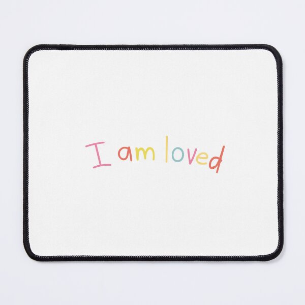Item preview, i am loved tshirt black and white quote tshirt designed and sold by Mindlimes.