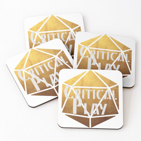 Item preview, Gold Critical Play logo designed and sold by Criticalplayjdr.