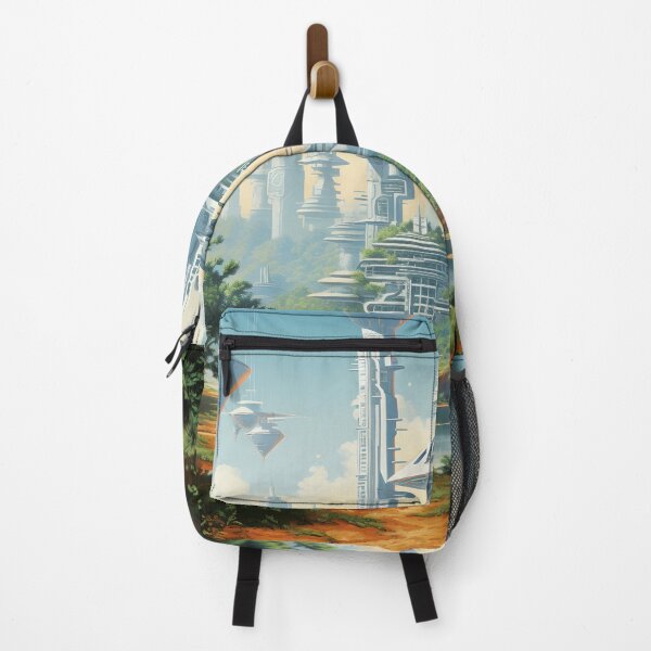Item preview, Futuristic Landscape of City of the Future and Wild Forest designed and sold by Je-we.