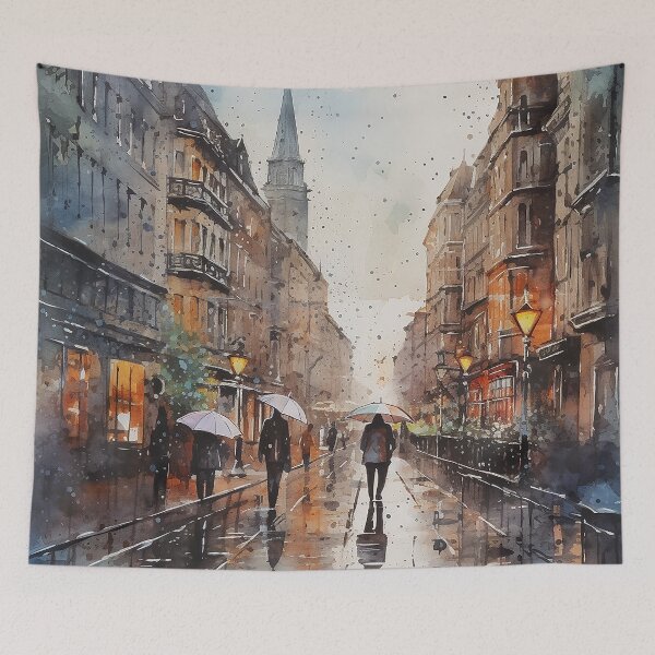Item preview, Umbrellas in the Mist designed and sold by CastleBySea.