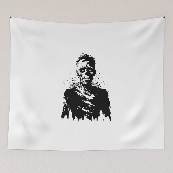Item preview, Zombie black and white design designed and sold by Tomioka-Art.